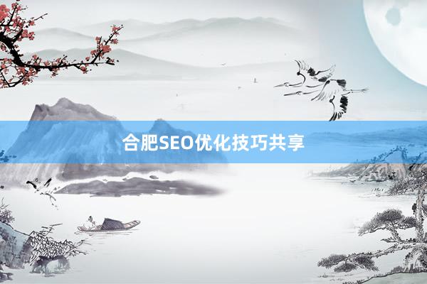 合肥SEO优化技巧共享